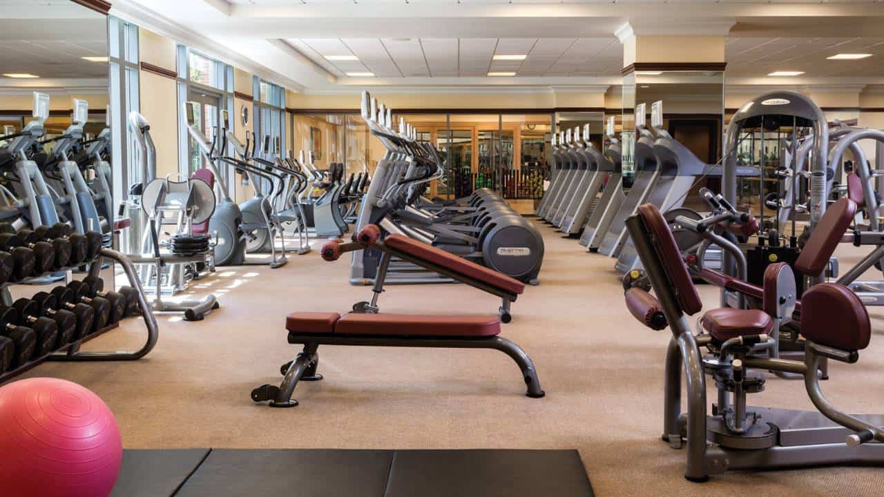 Fitness center at Four Seasons Hotel Westlake Village