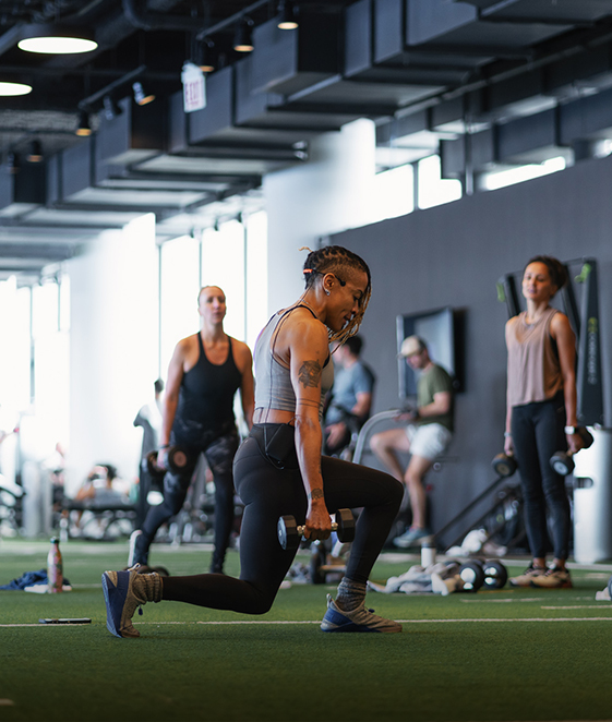 Fitness center · The Field turf training area at The Hotel at Midtown