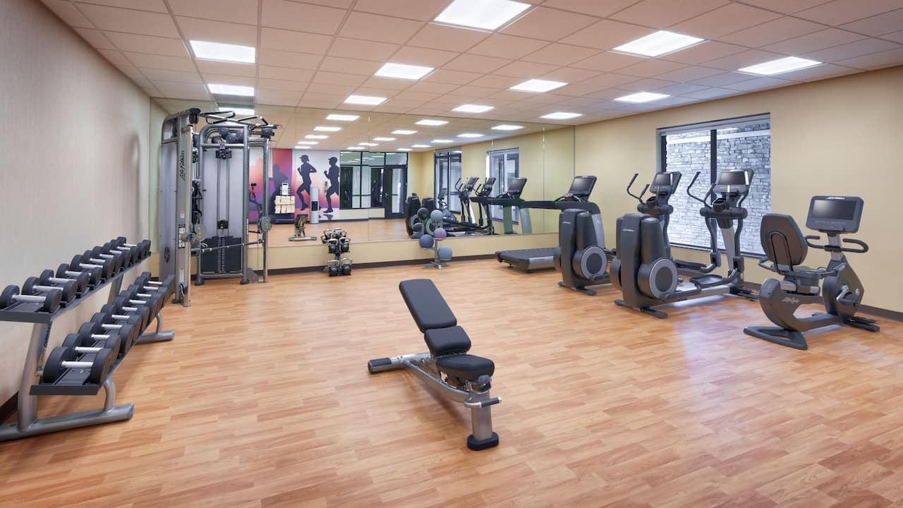 Fitness center at Hyatt Place Anchorage-Midtown