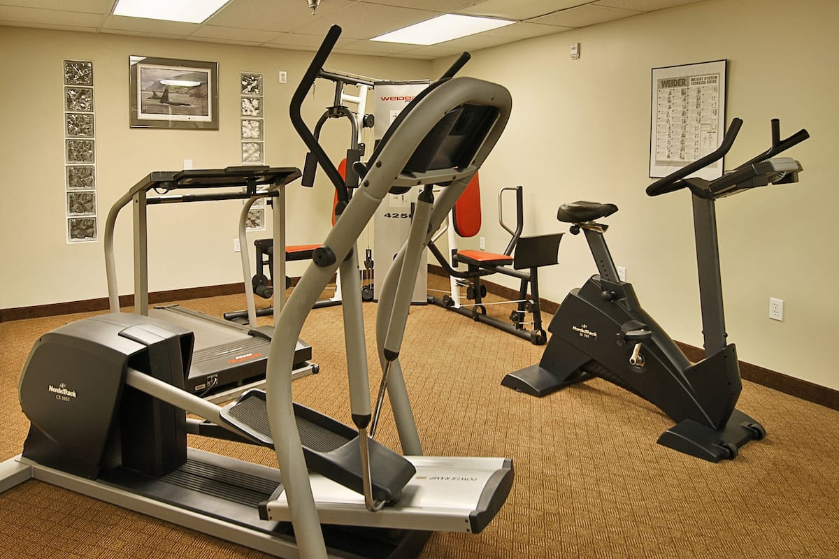 Fitness center at Ramada by Wyndham Anchorage Downtown