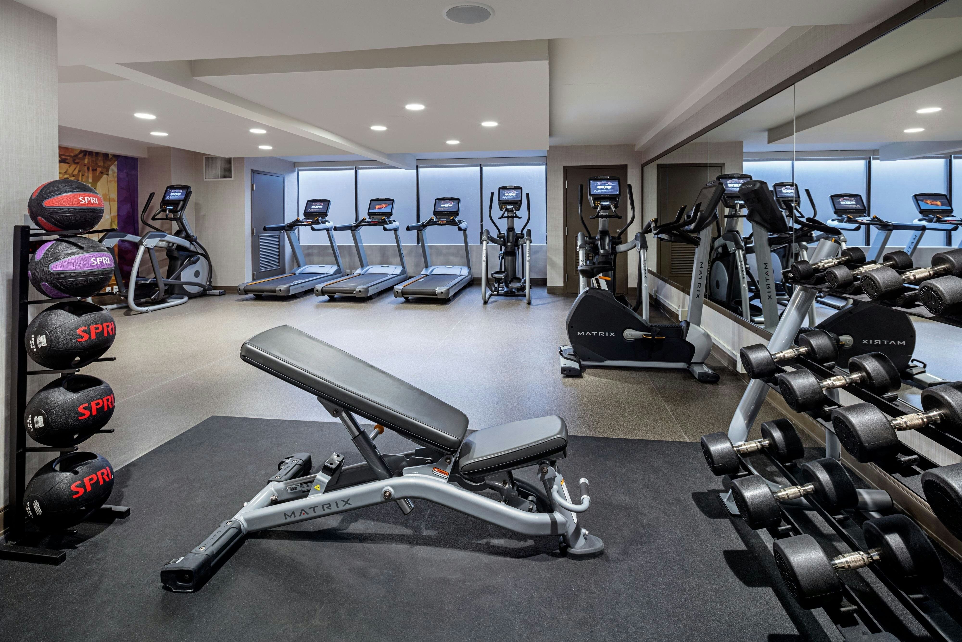 Fitness center at Baton Rouge Marriott
