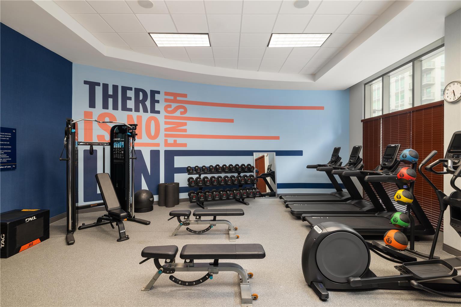 Fitness center at Hampton Inn & Suites Baton Rouge Downtown