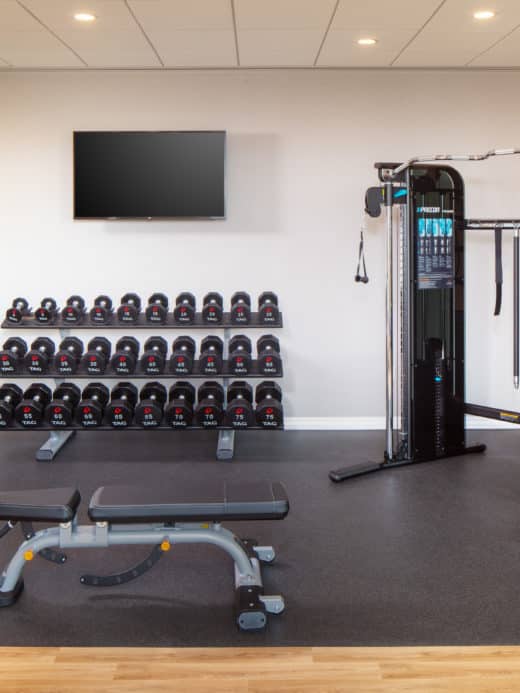 Fitness center at Hampton Inn Boston Seaport District