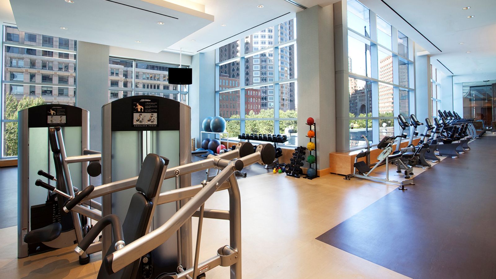 Fitness center at InterContinental Boston