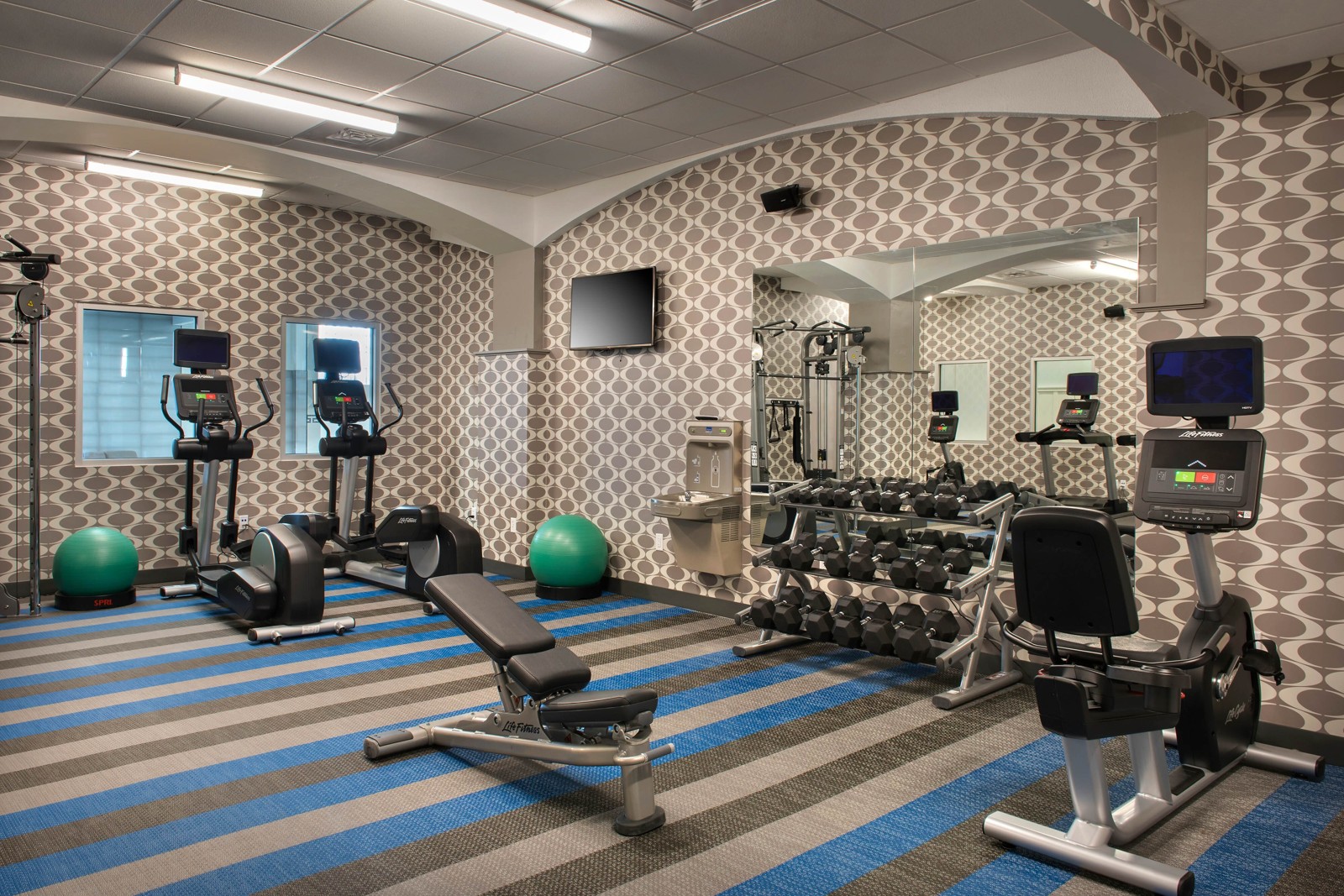 Fitness center at Aloft Buffalo Downtown