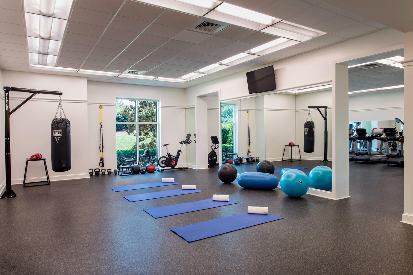 Fitness center at The Ballantyne, a Luxury Collection Hotel, Charlotte