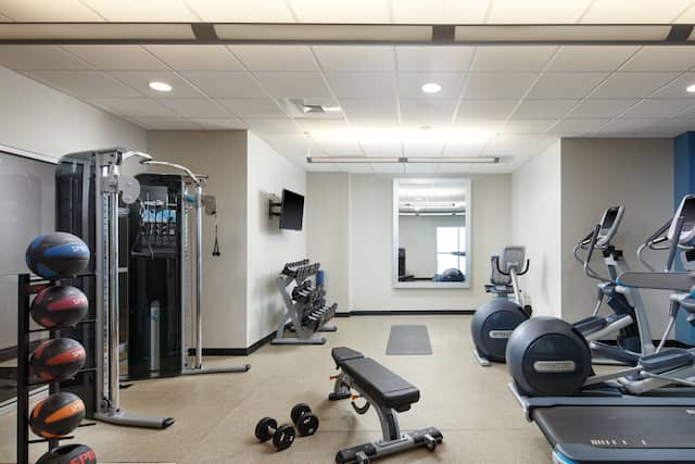 Fitness center at Embassy Suites by Hilton Charlotte Uptown