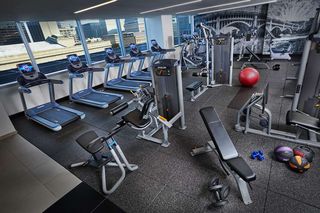 Fitness center at Hilton Cleveland Downtown
