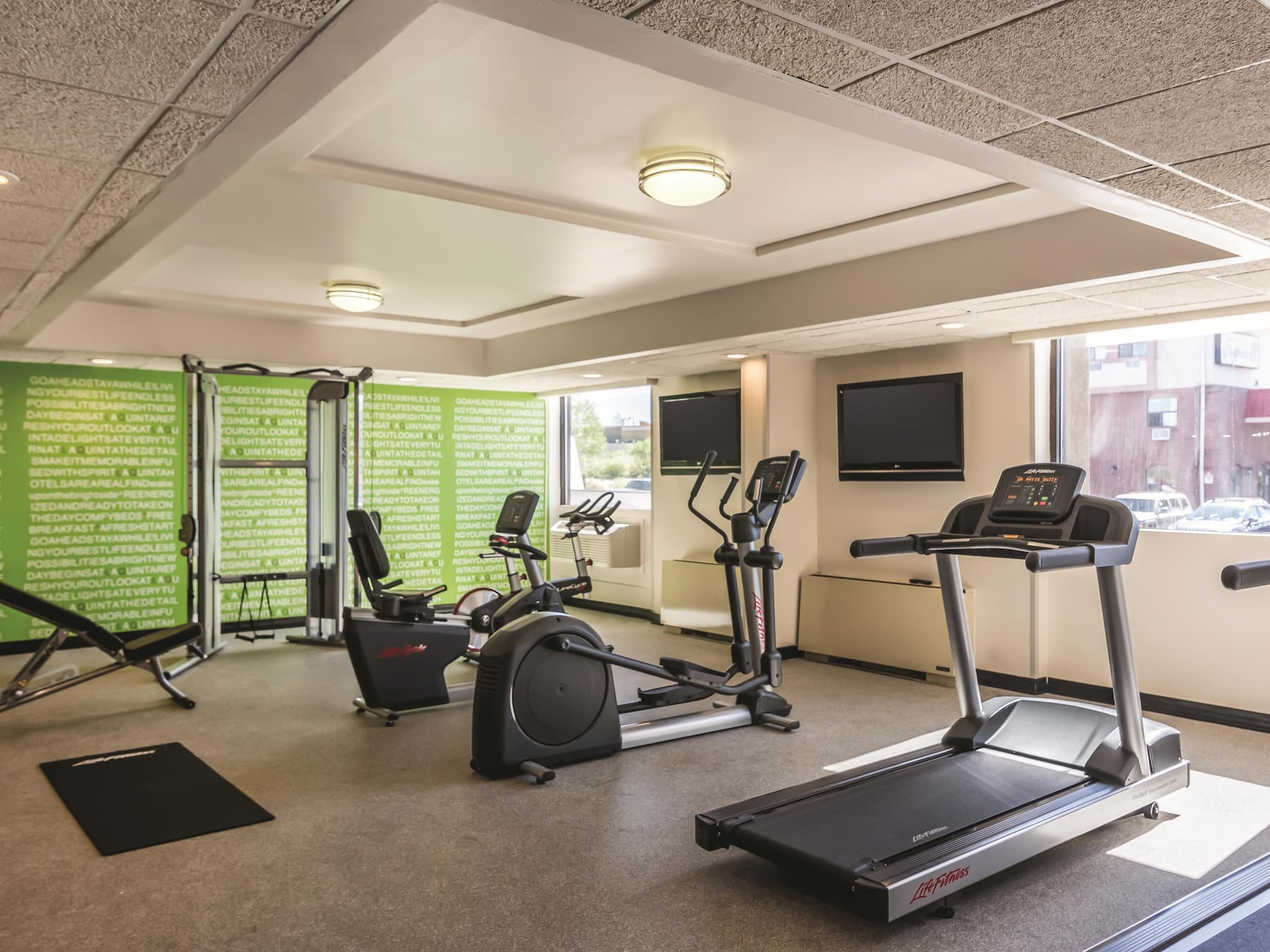 Fitness center at La Quinta Inn & Suites by Wyndham Colorado Springs North
