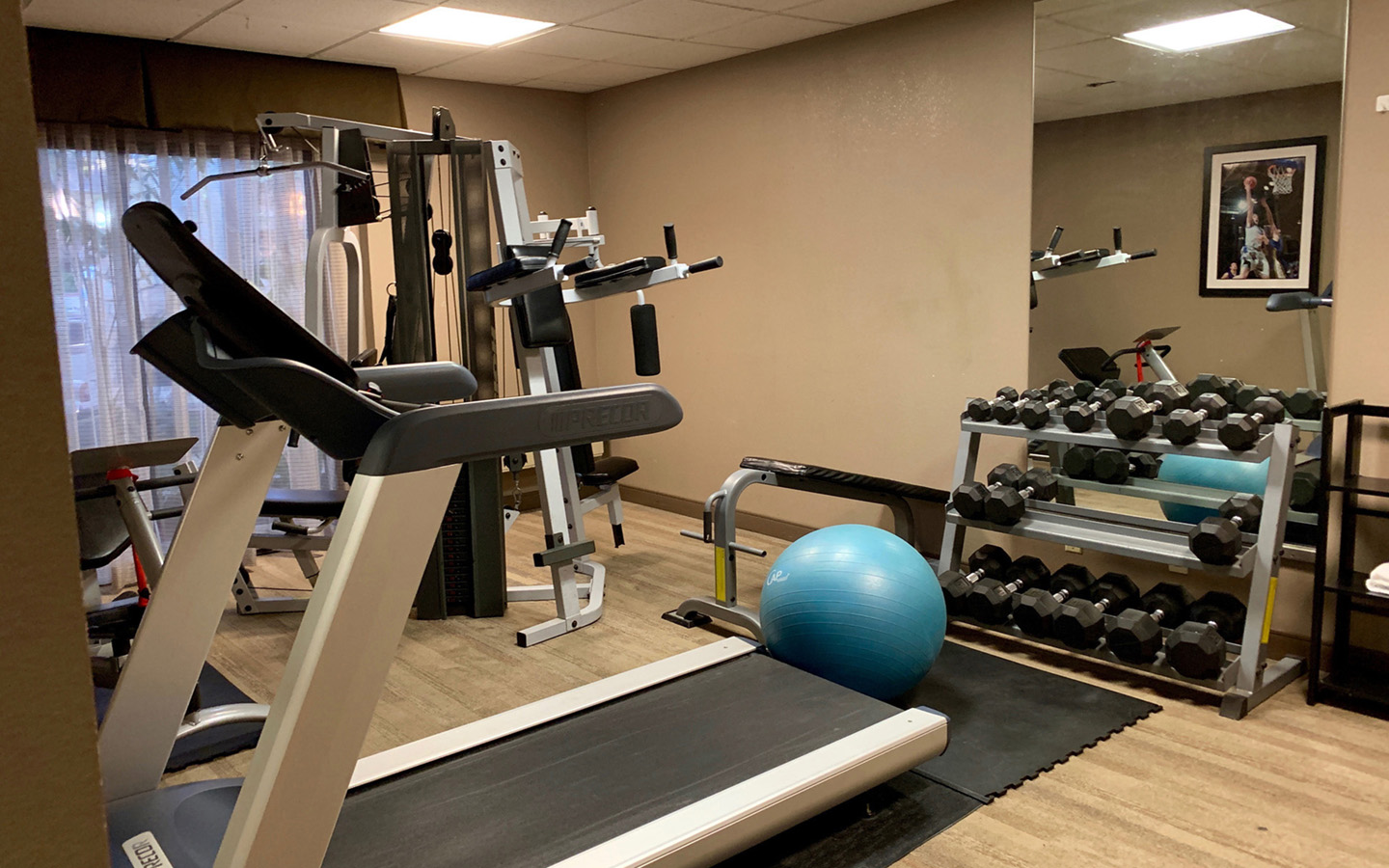 Fitness center at The Academy Hotel Colorado Springs