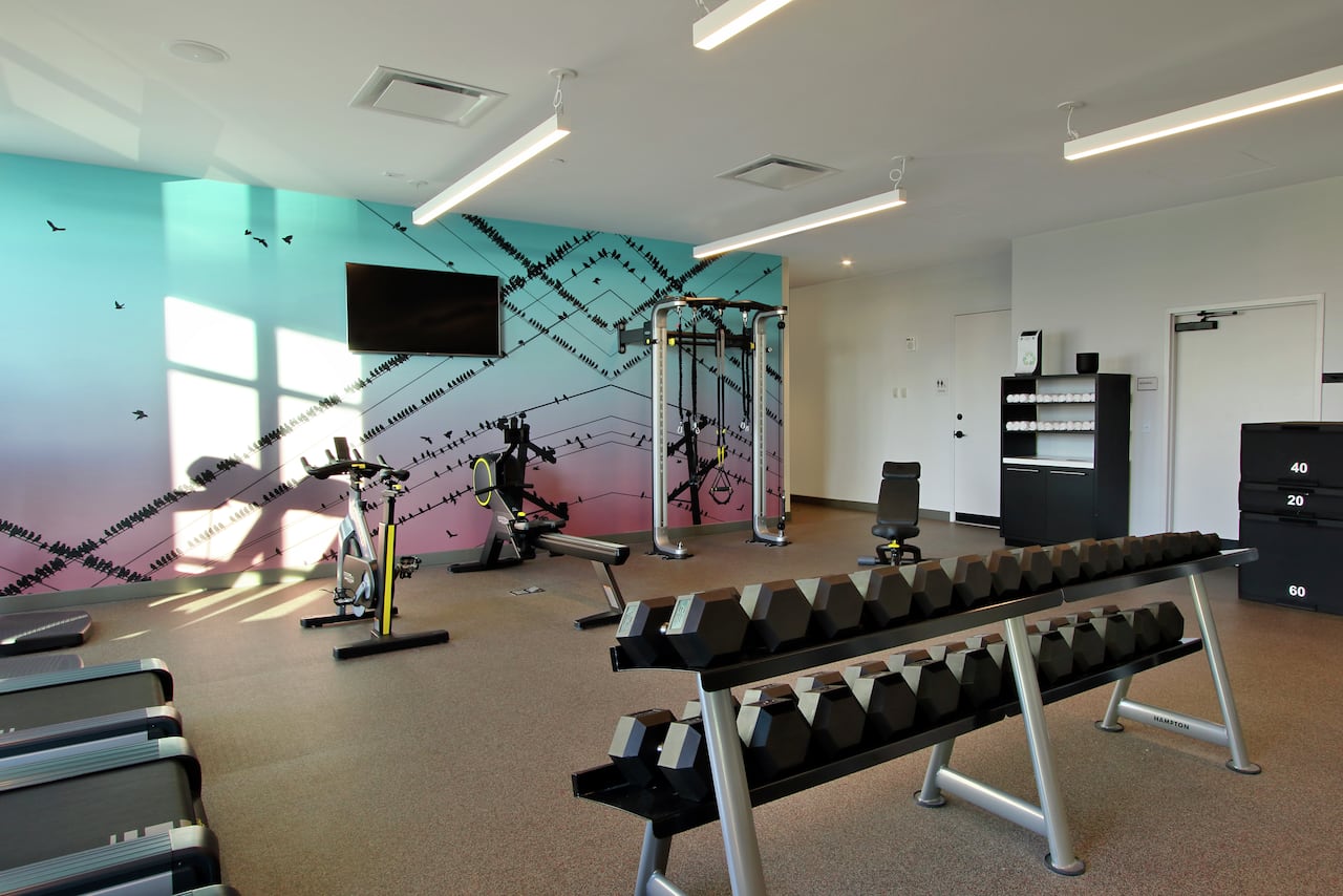 Fitness center at Canopy by Hilton Columbus Downtown Short North
