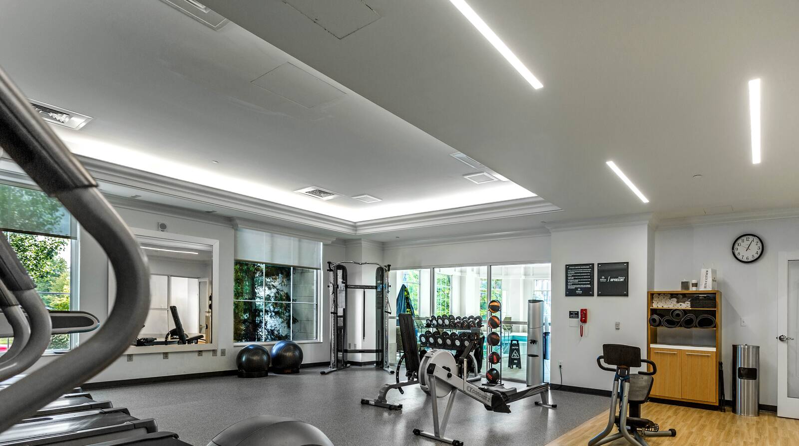 Fitness center at Hilton Columbus at Easton