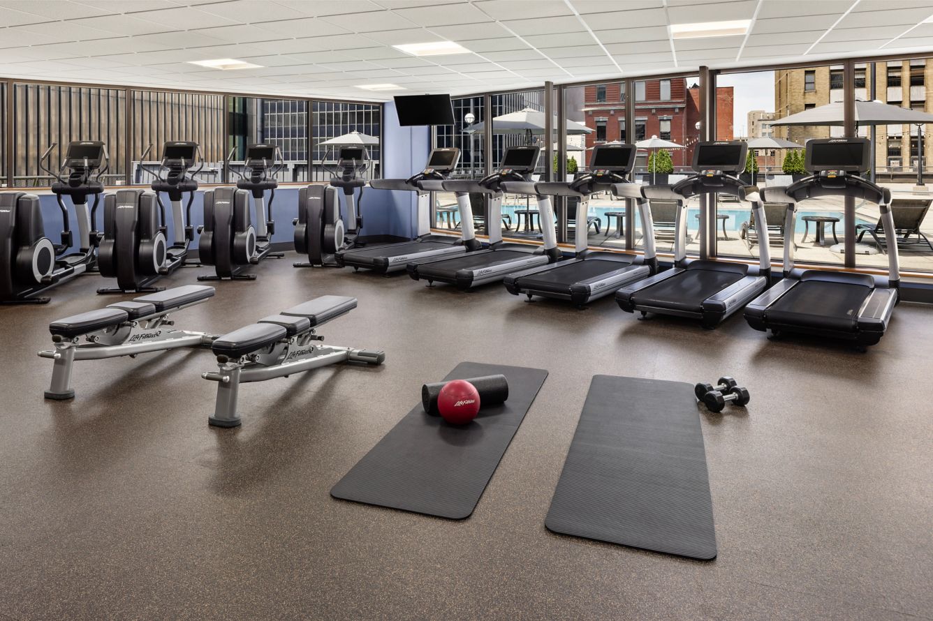 Fitness center at Renaissance Columbus Downtown Hotel