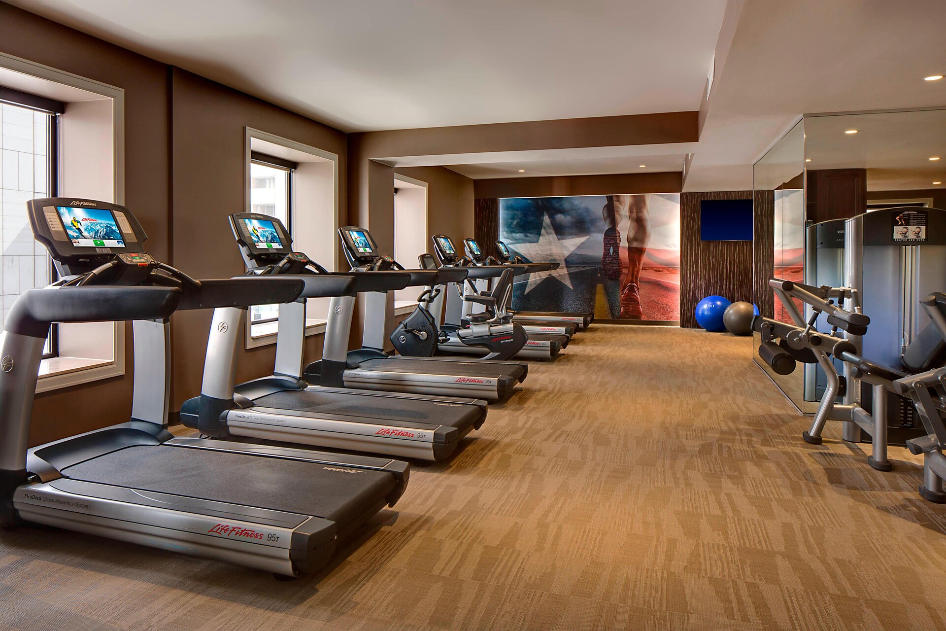 Fitness center at The Adolphus, Autograph Collection