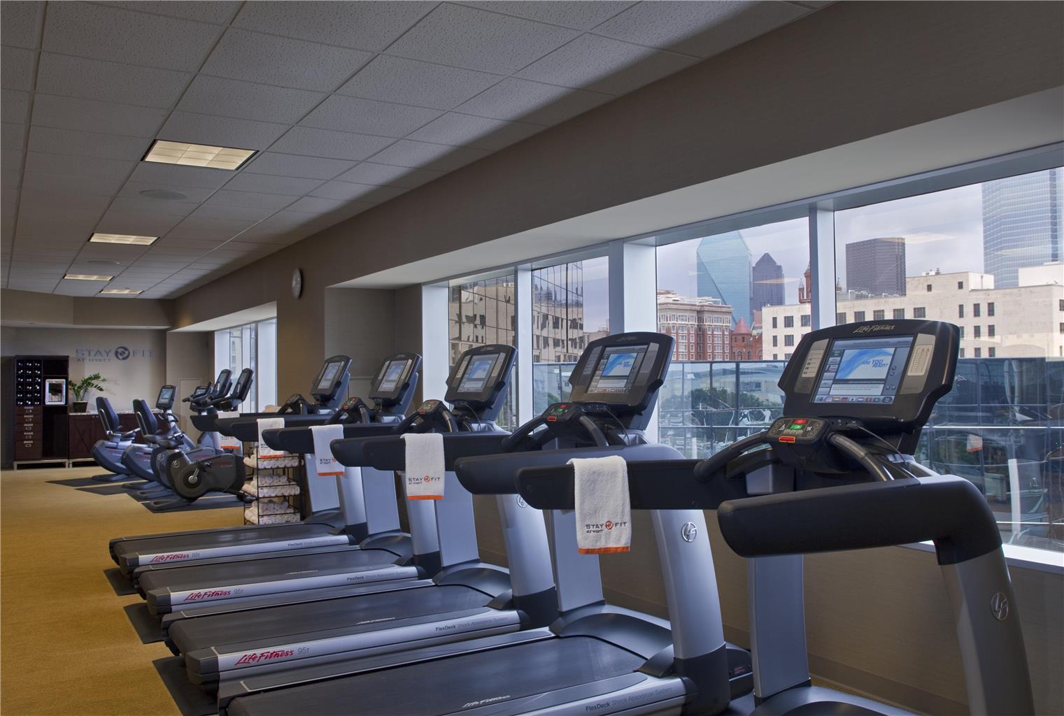 Fitness center at Hyatt Regency Dallas