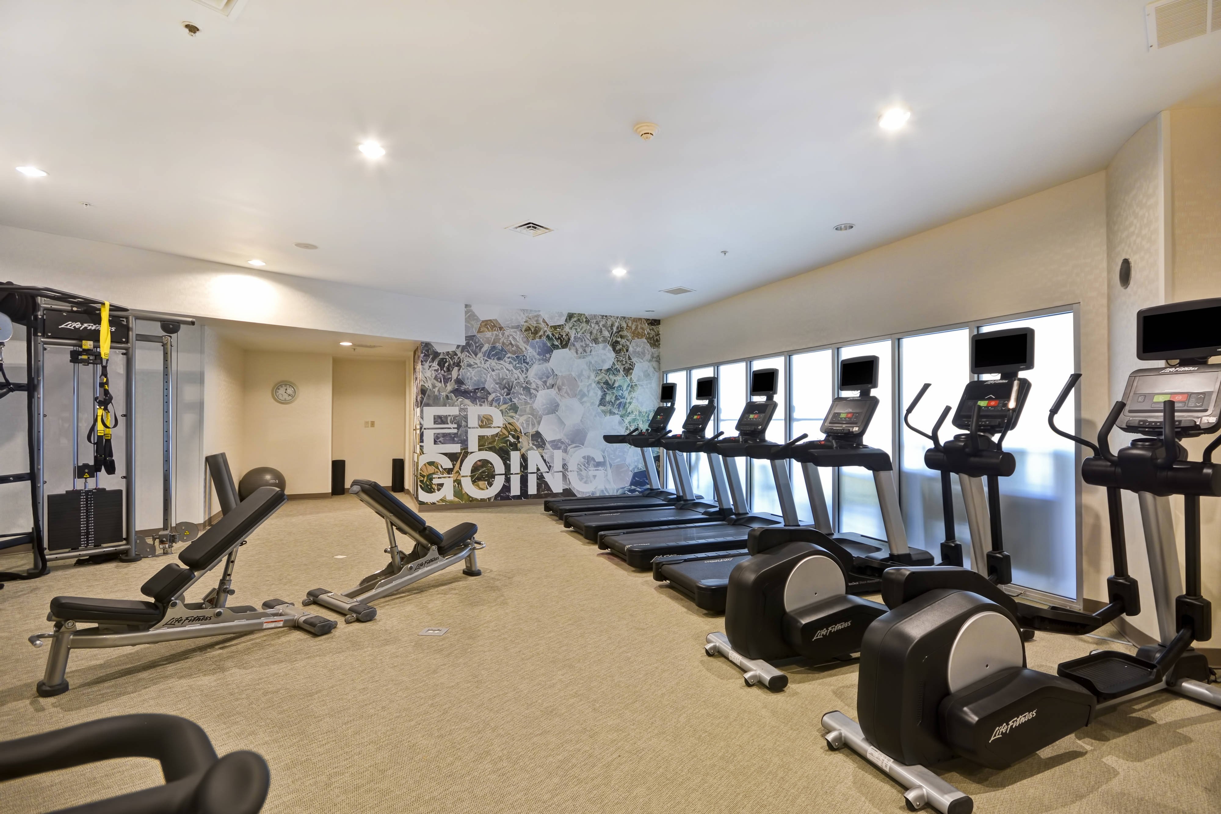 Fitness center at Hotel Indigo El Paso Downtown