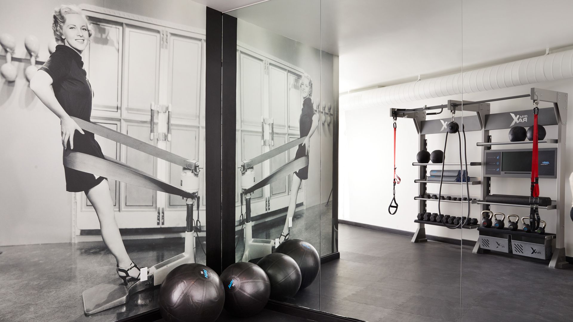 Fitness center at The Plaza Hotel Pioneer Park