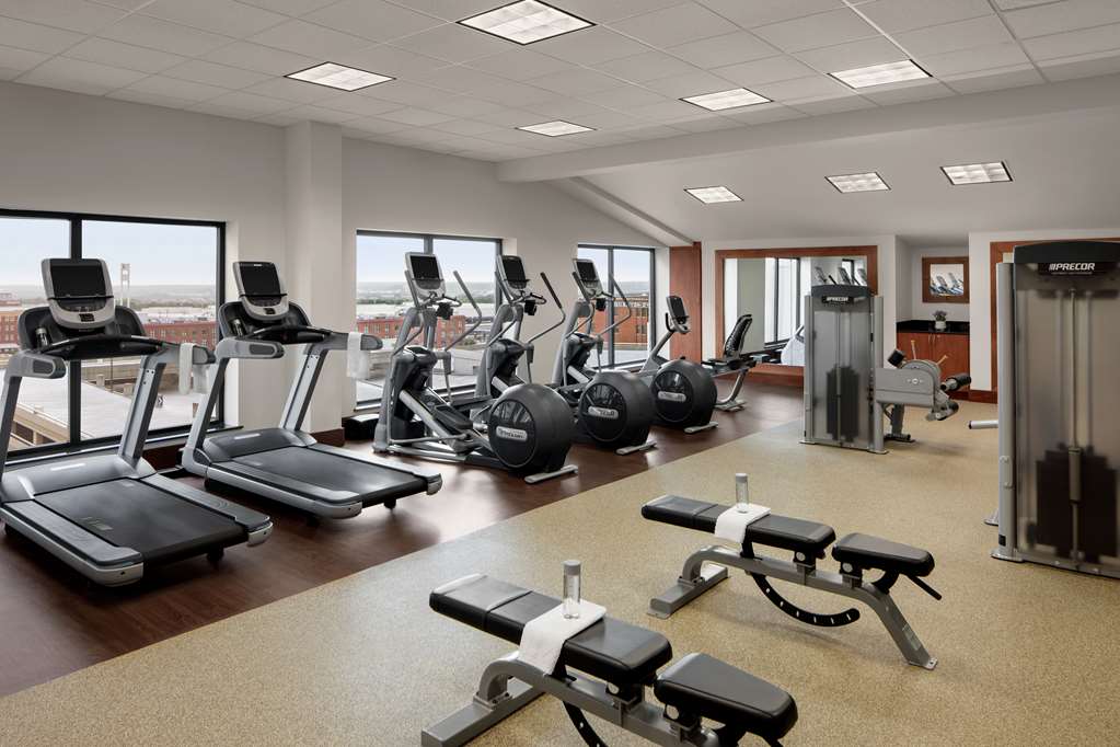 Fitness center at Embassy Suites Fort Worth Downtown