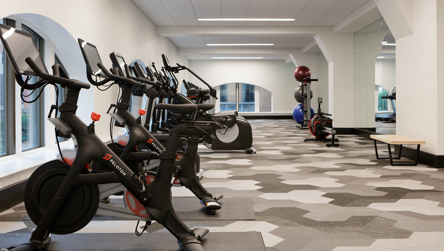 Fitness center at Kimpton Harper Hotel