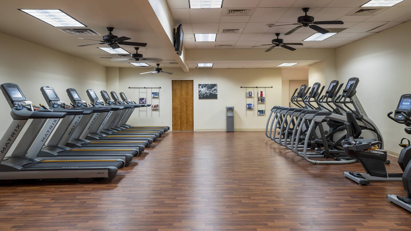 Fitness center at The Worthington Renaissance Fort Worth Hotel