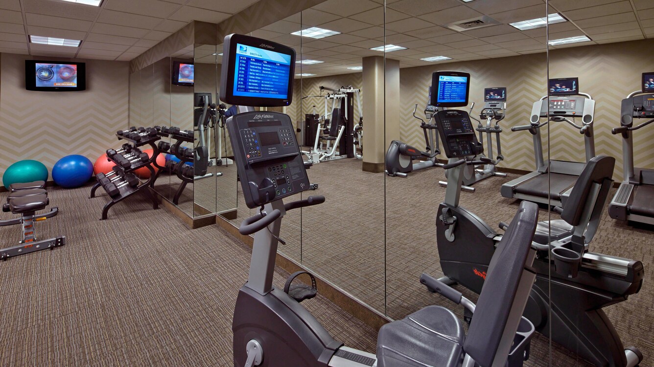 Fitness center at Residence Inn Hartford Downtown