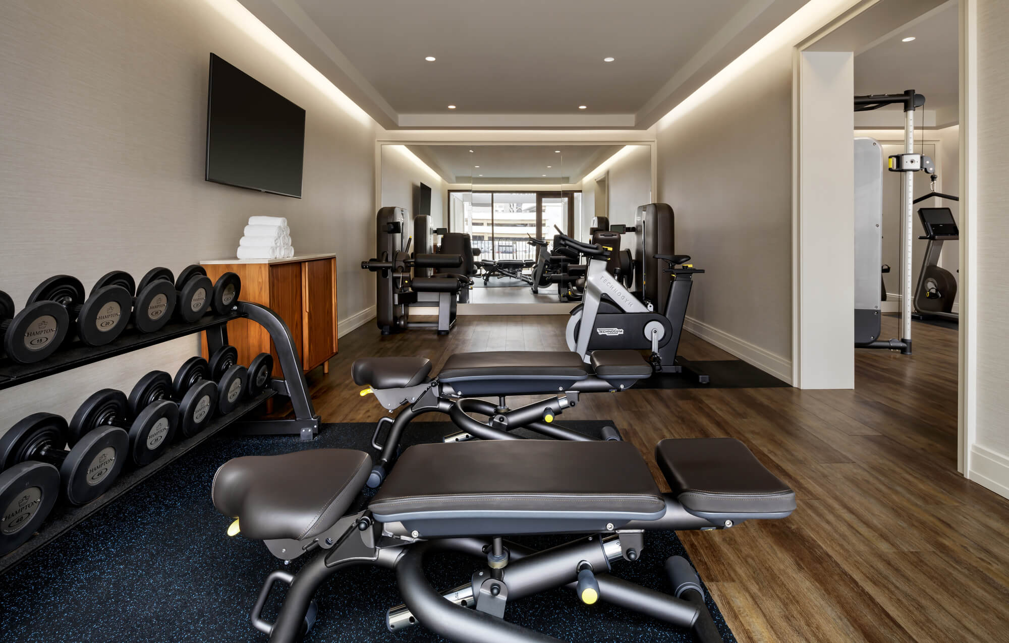 Fitness center at Halepuna Waikiki by Halekulani