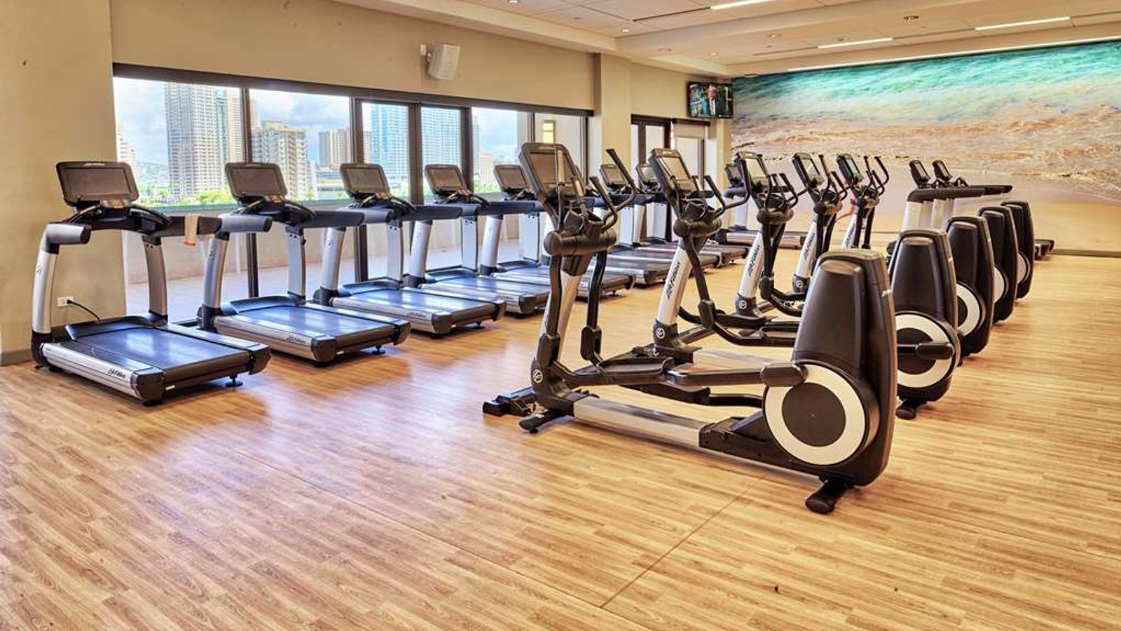 Fitness center at Hilton Hawaiian Village Waikiki Beach Resort