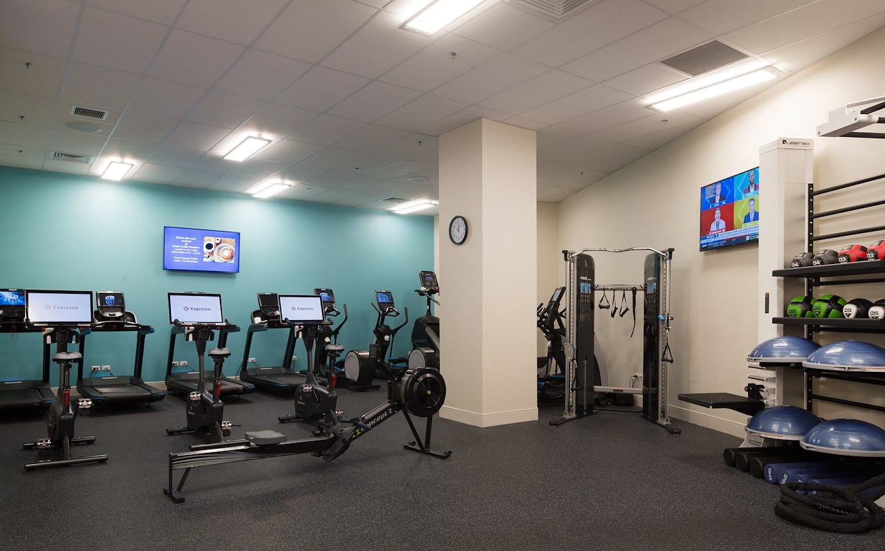 Fitness center at Queen Kapiolani Hotel
