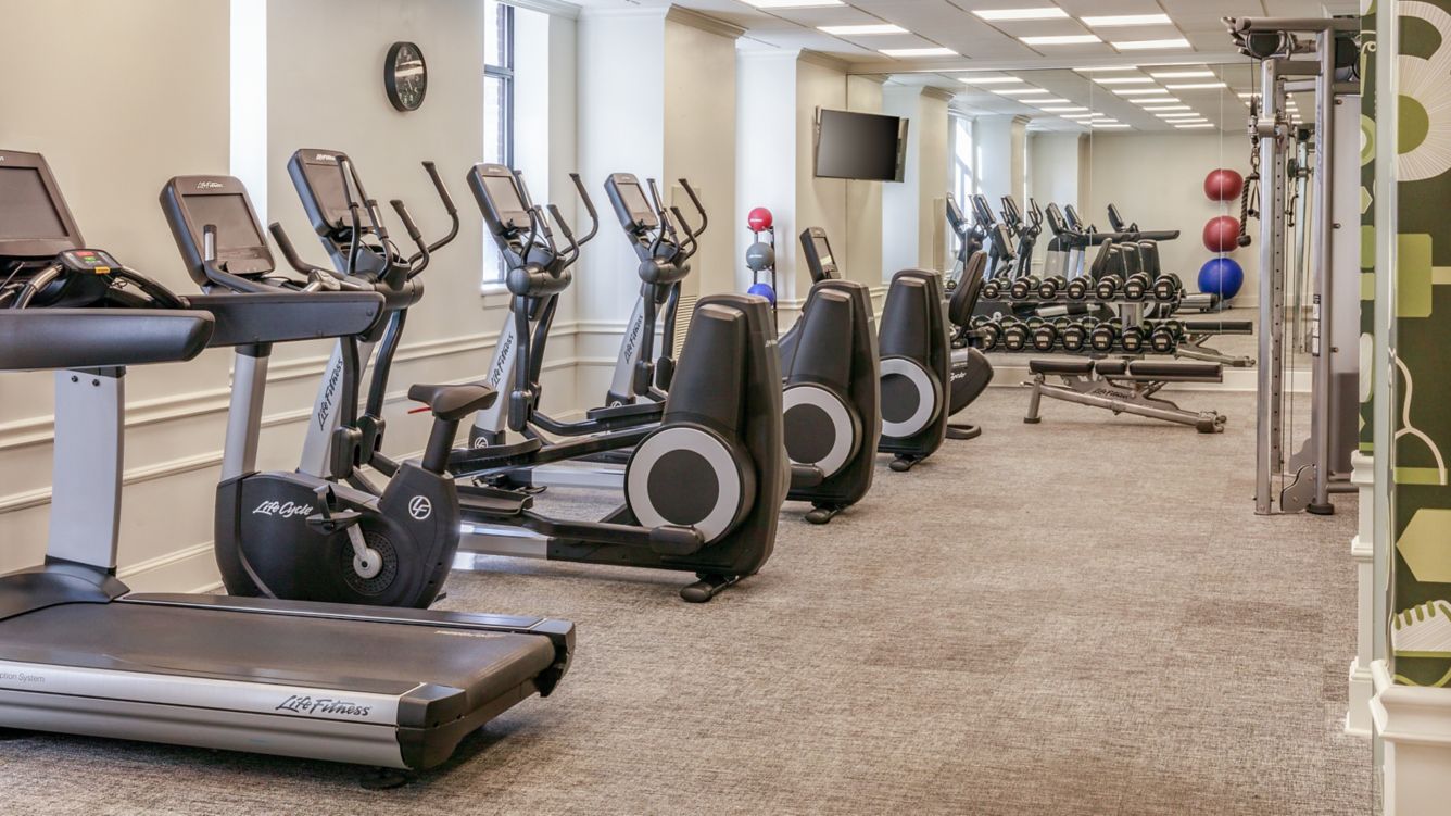 Fitness center at Le Méridien Indianapolis