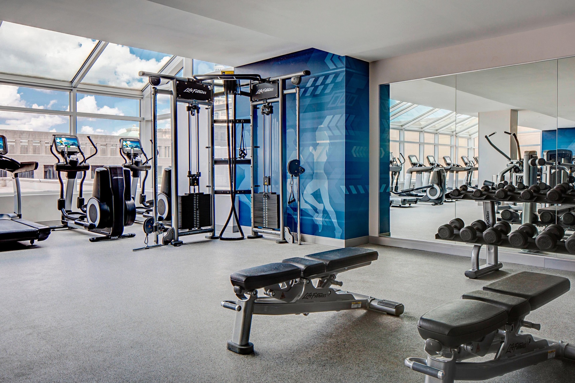 Fitness center · view 2 at Indianapolis Marriott Downtown