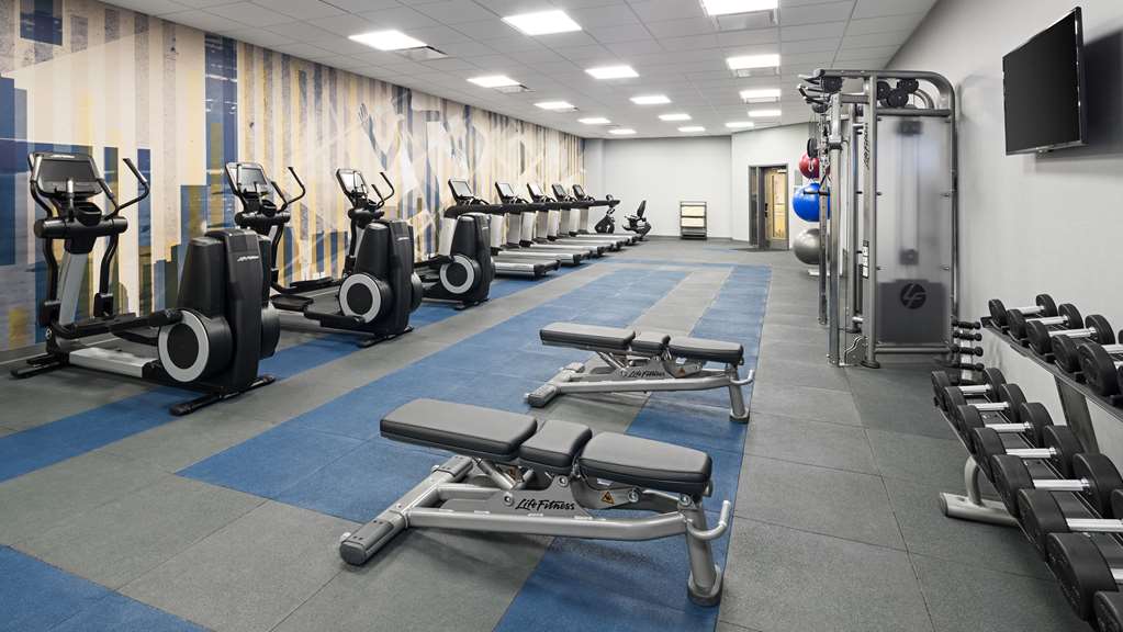 Fitness center at Hyatt House Jersey City