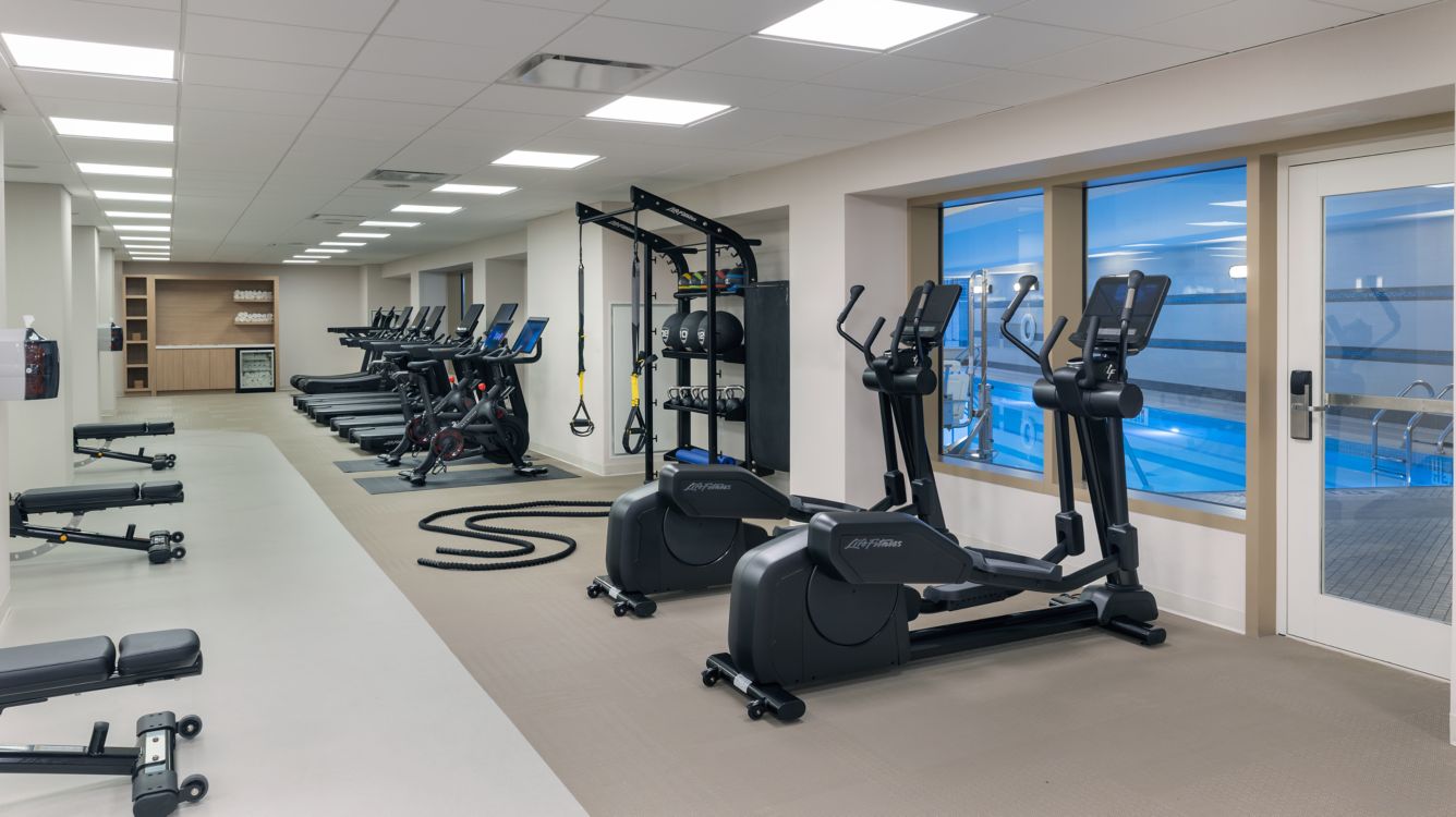 Fitness center at The Westin Jersey City Newport