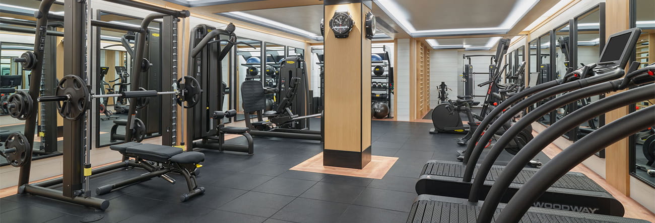 Fitness center at The Little Nell