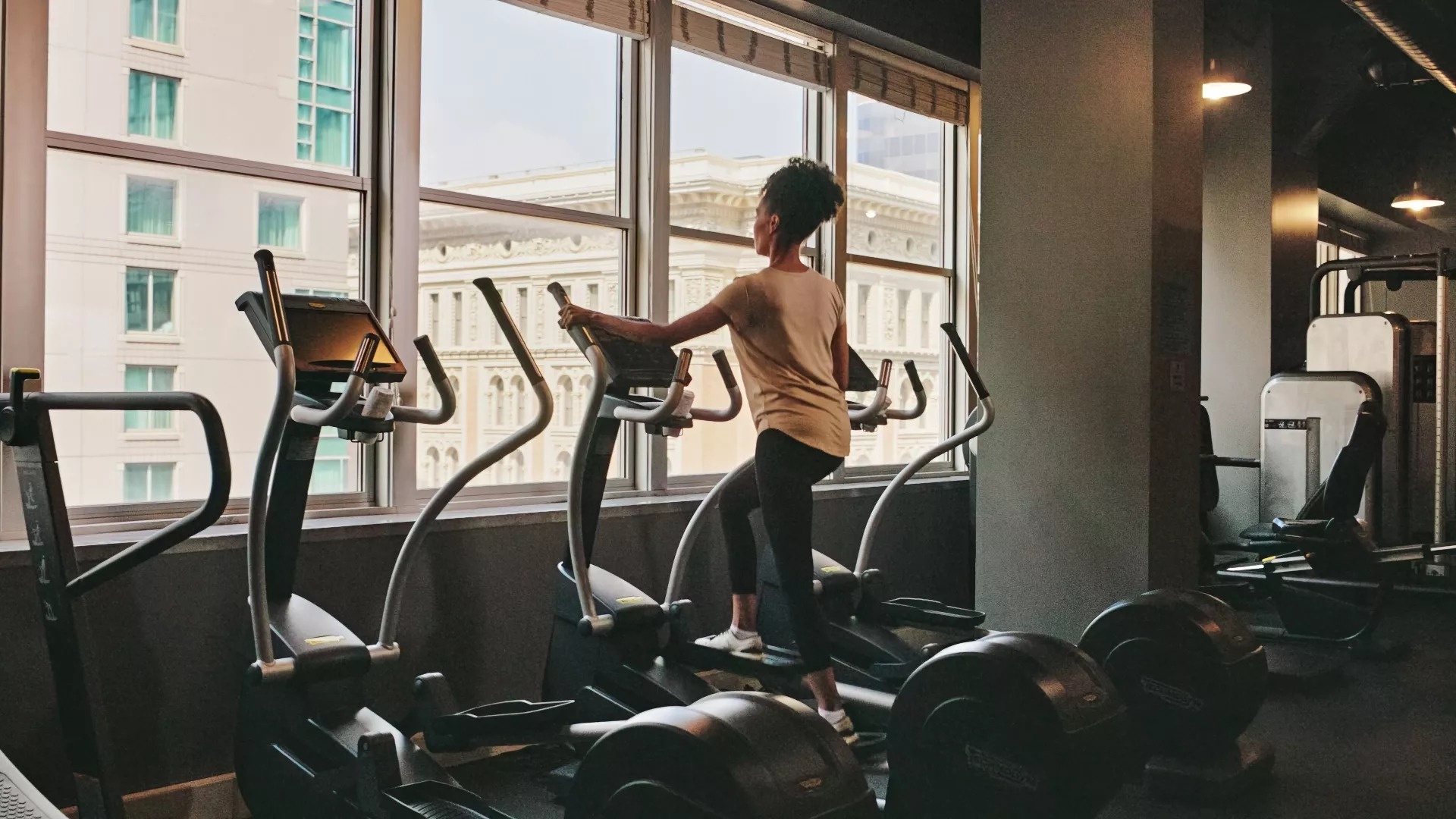 Fitness center at Loews Philadelphia Hotel