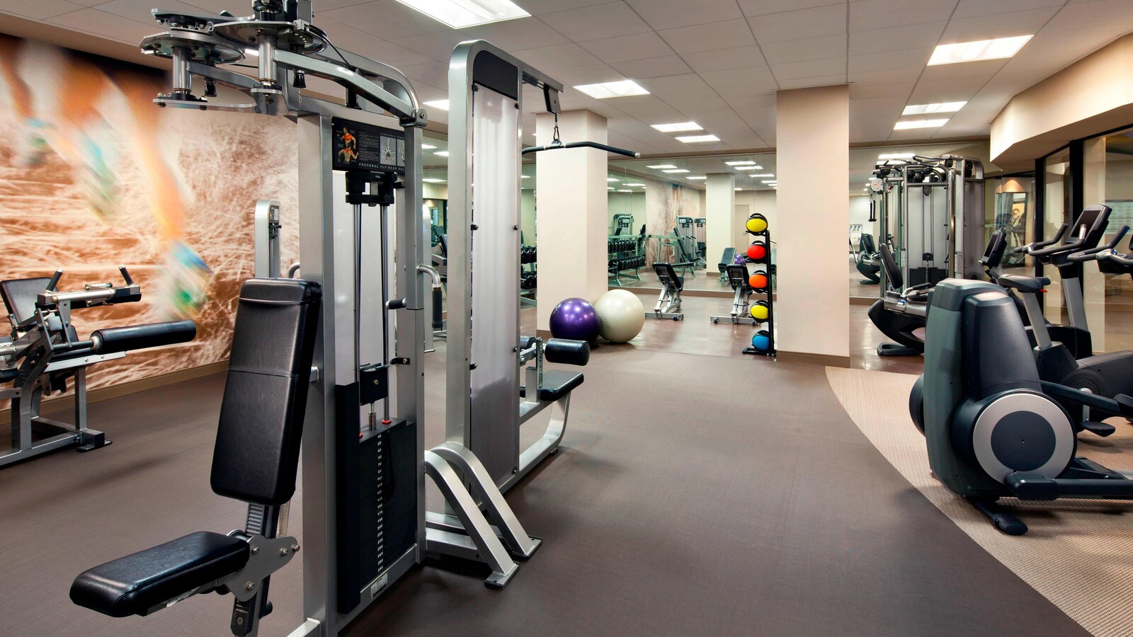 Fitness center at The Westin Bonaventure Hotel & Suites, Los Angeles