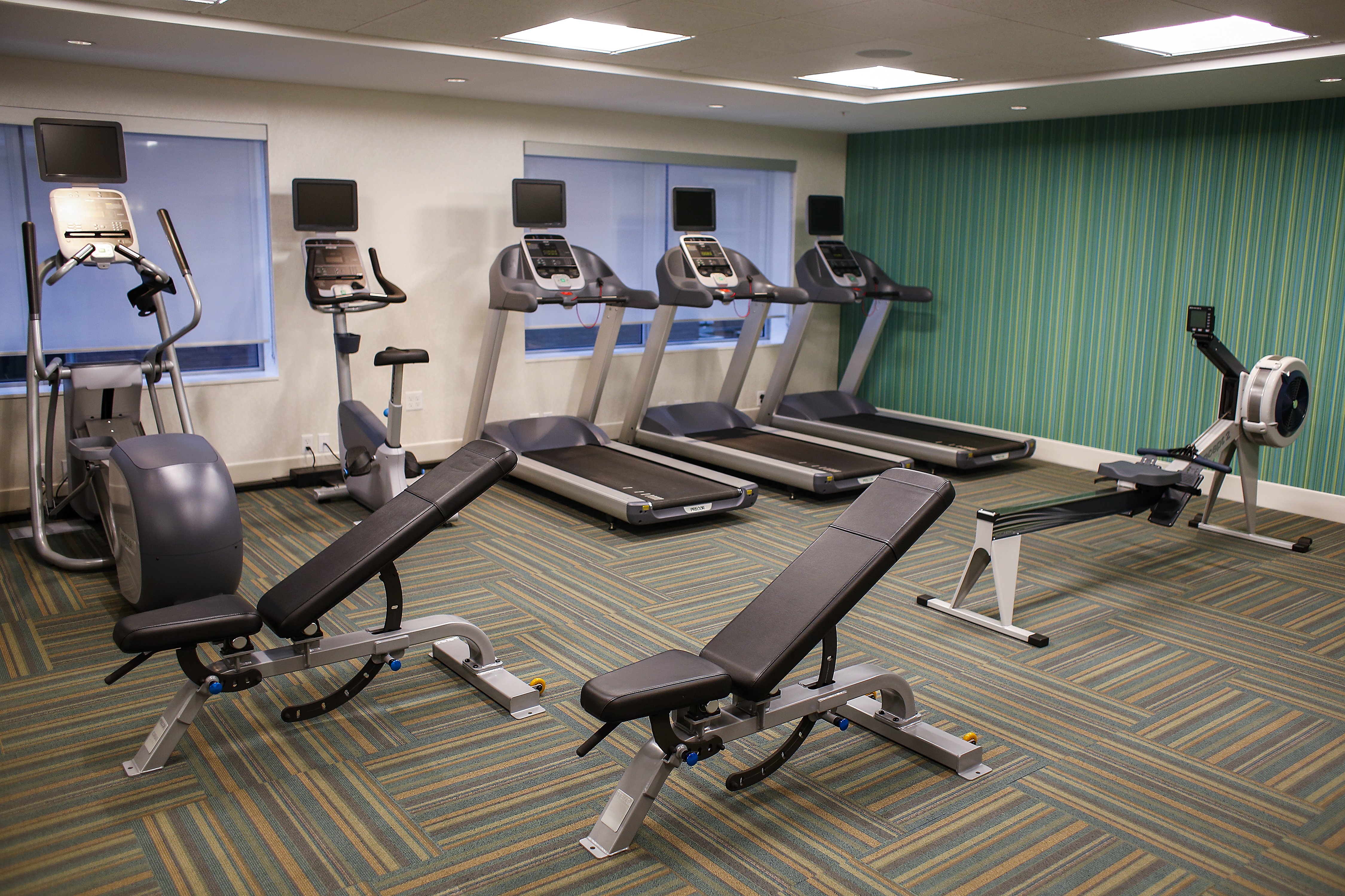 Fitness center at Holiday Inn Express & Suites Louisville Downtown