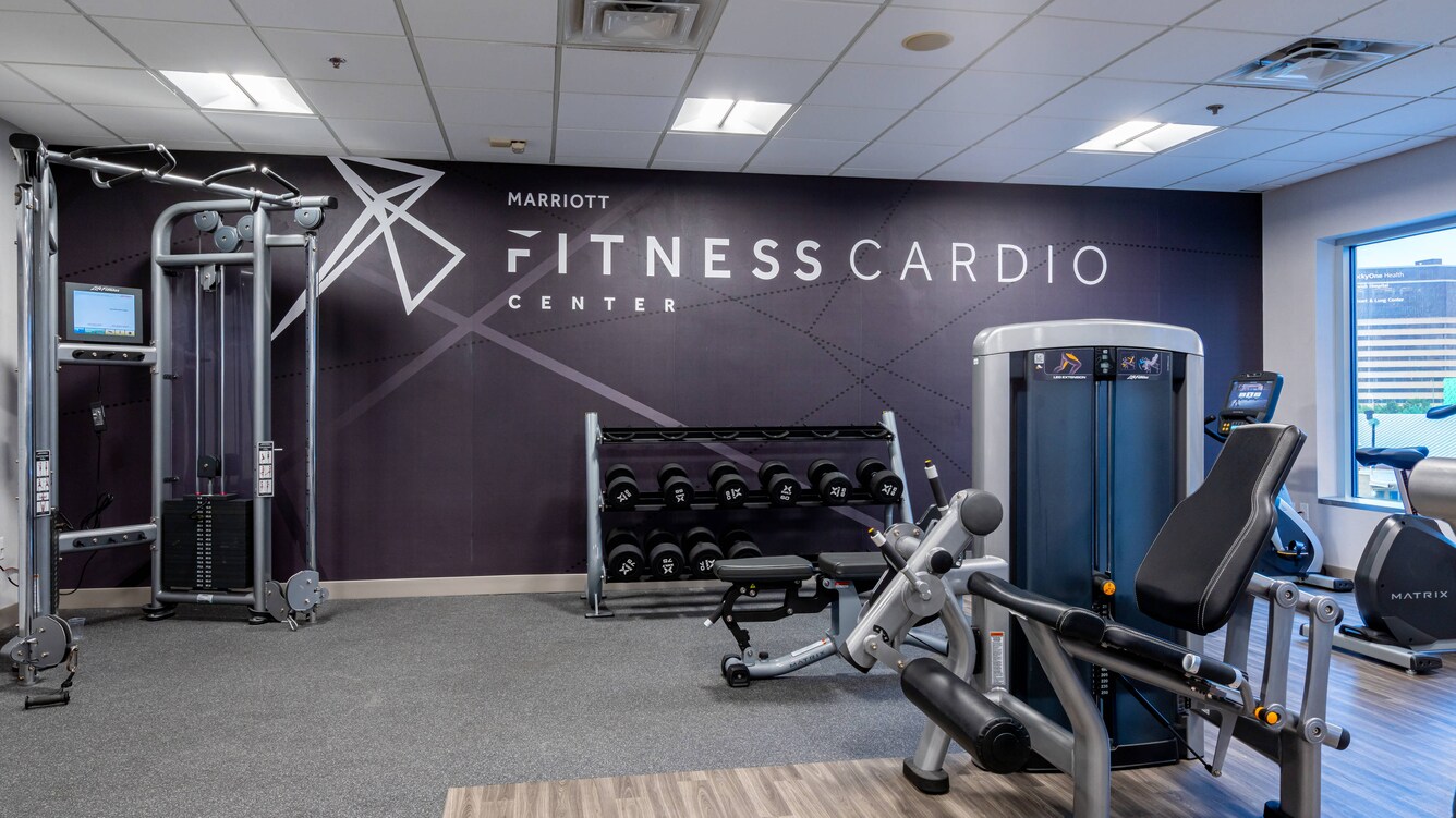 Fitness center at Louisville Marriott Downtown