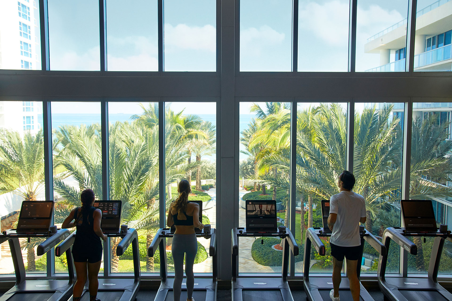 Fitness center at Carillon Miami Wellness Resort