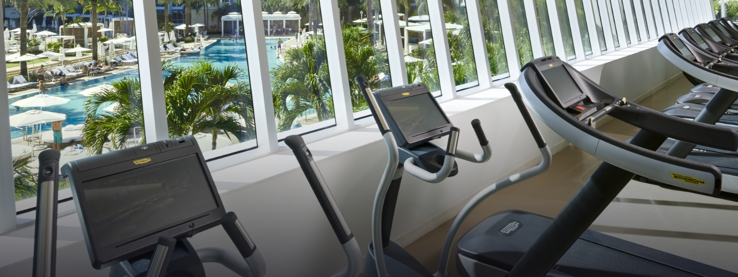 Fitness center at Fontainebleau Miami Beach
