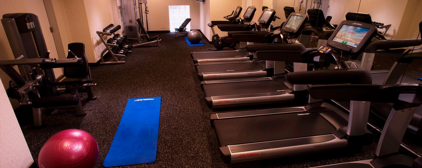 Fitness center at Milwaukee Marriott Downtown