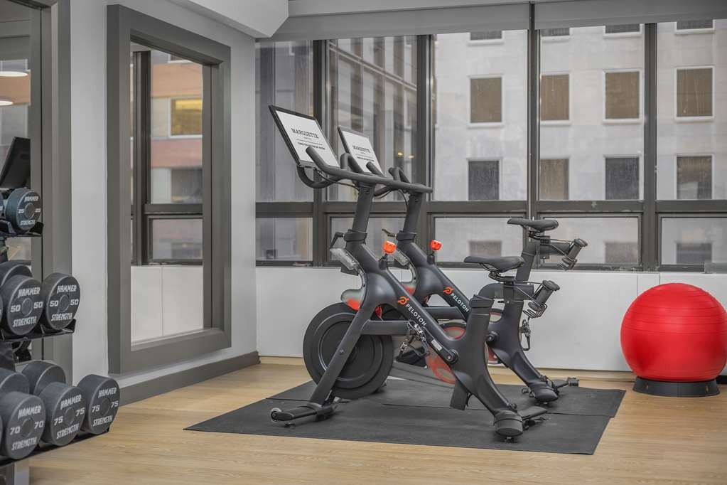 Fitness center at The Marquette Hotel, Curio Collection by Hilton