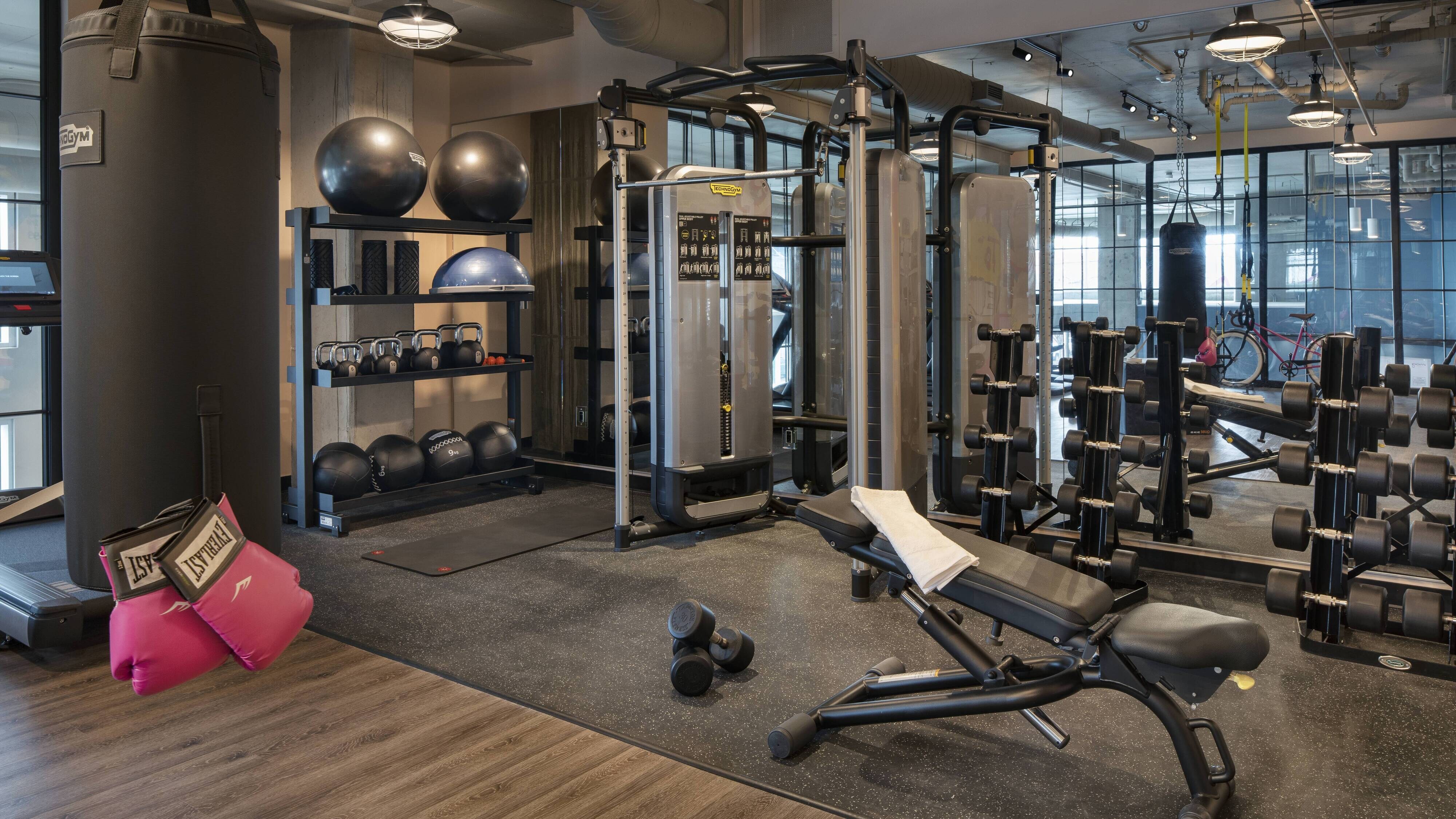 Fitness center at Moxy Nashville Vanderbilt Area