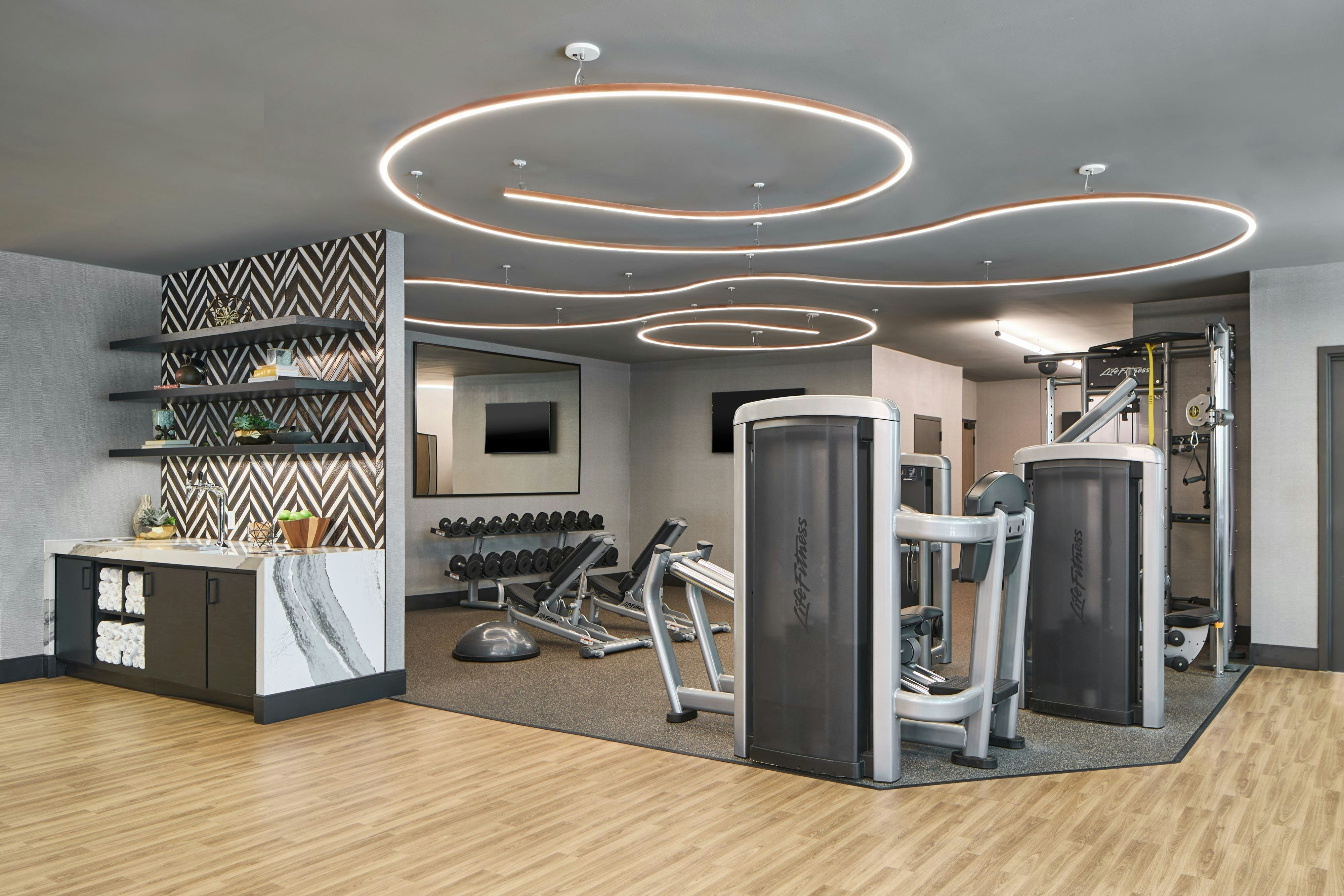 Fitness center at Renaissance Nashville Hotel