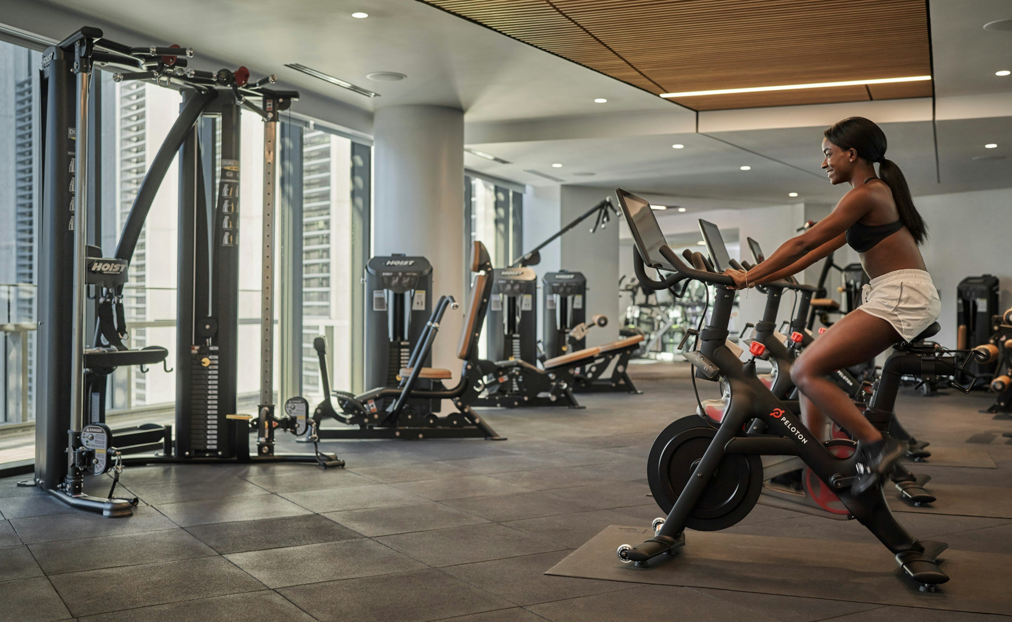 Fitness center at Four Seasons Hotel New Orleans