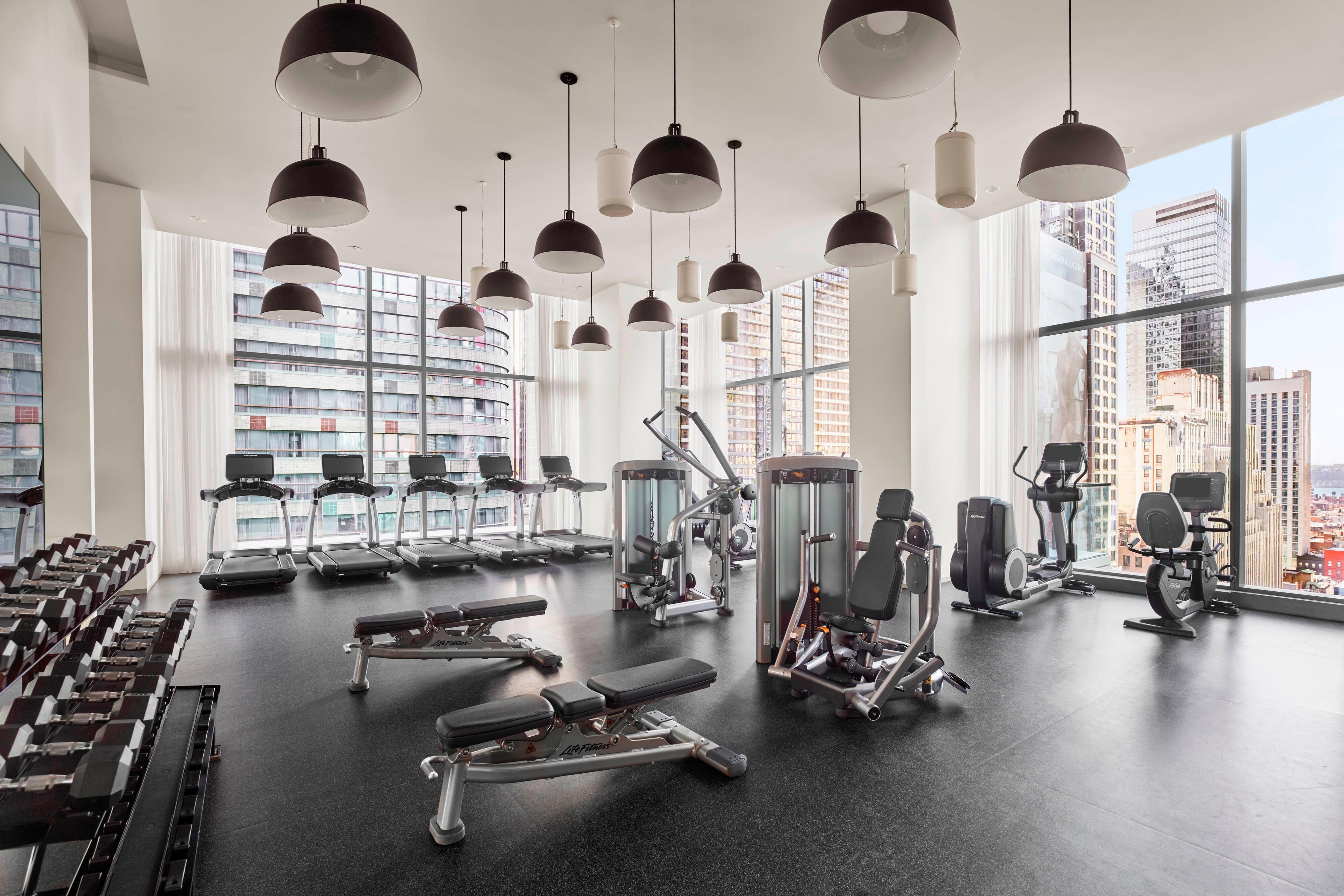 Fitness center at The Times Square EDITION