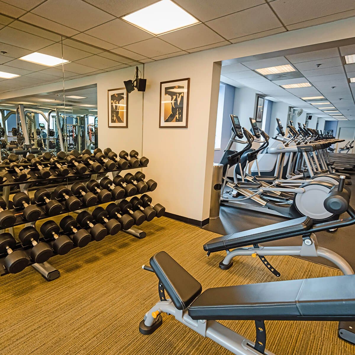 Fitness center at Hotel Nikko San Francisco