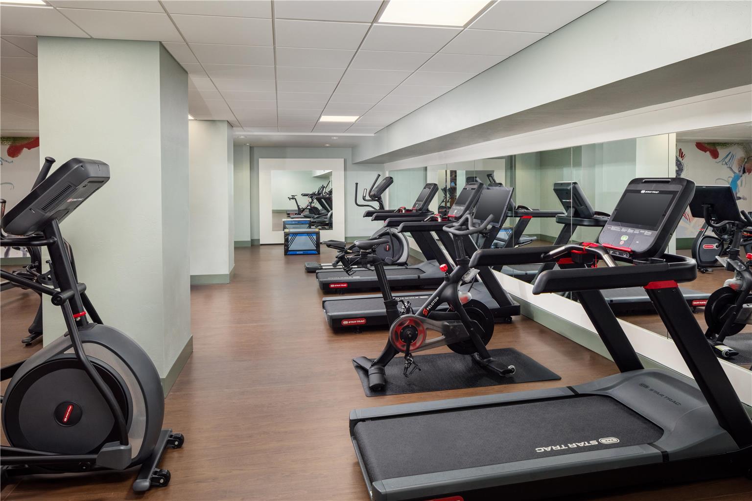 Fitness center at The Skirvin Oklahoma City, a Hilton Hotel