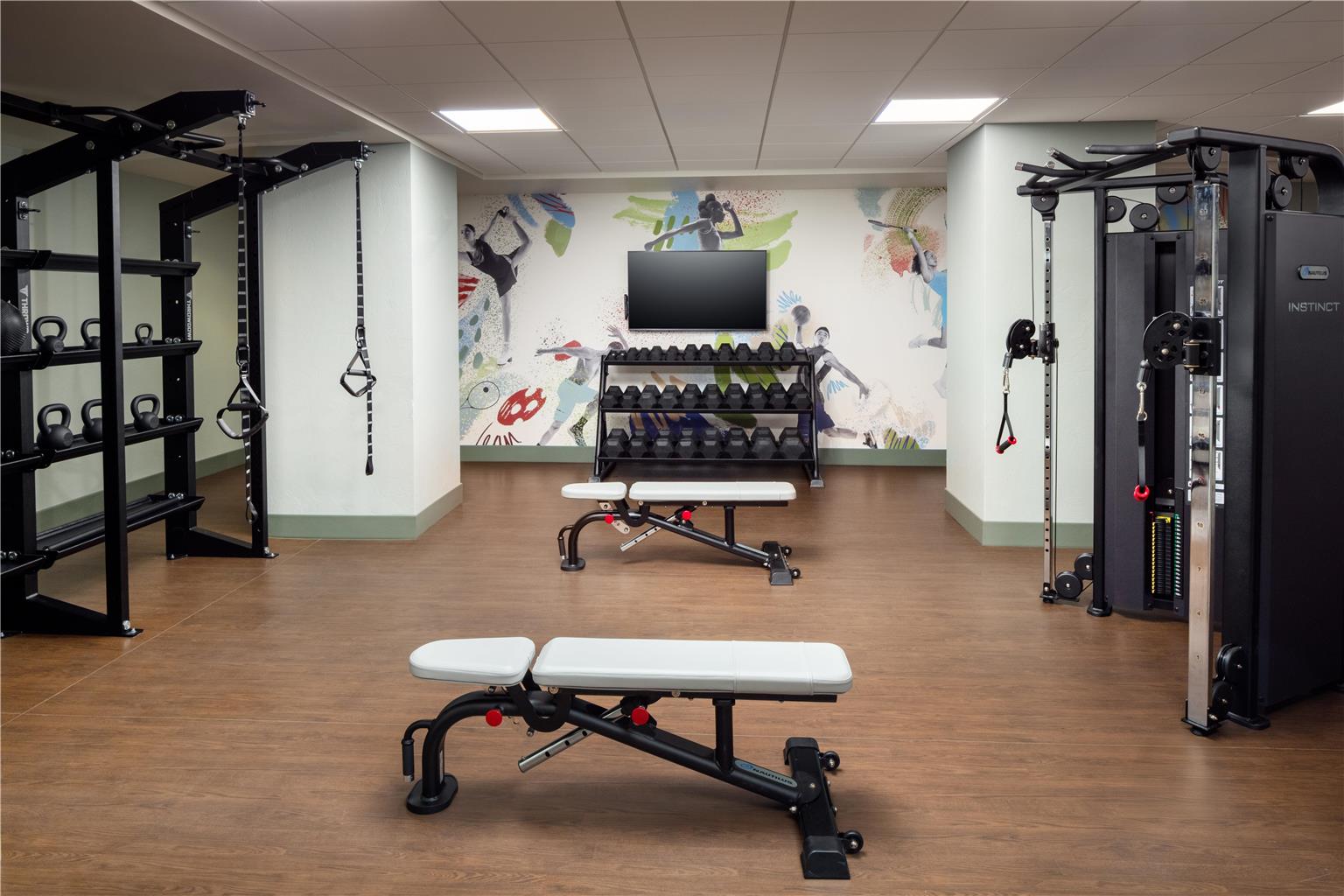 Fitness center at The Skirvin Oklahoma City, a Hilton Hotel