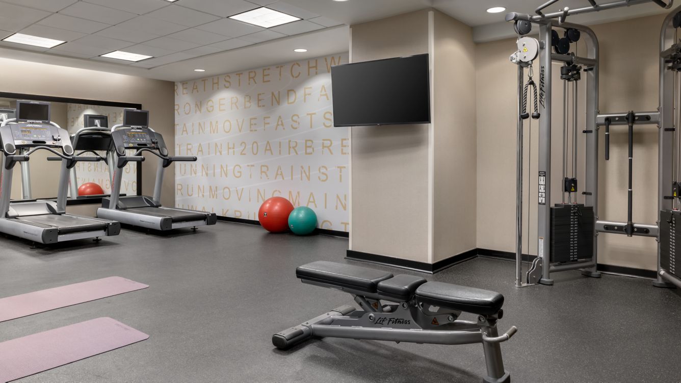 Fitness center at Residence Inn Omaha Downtown/Old Market Area