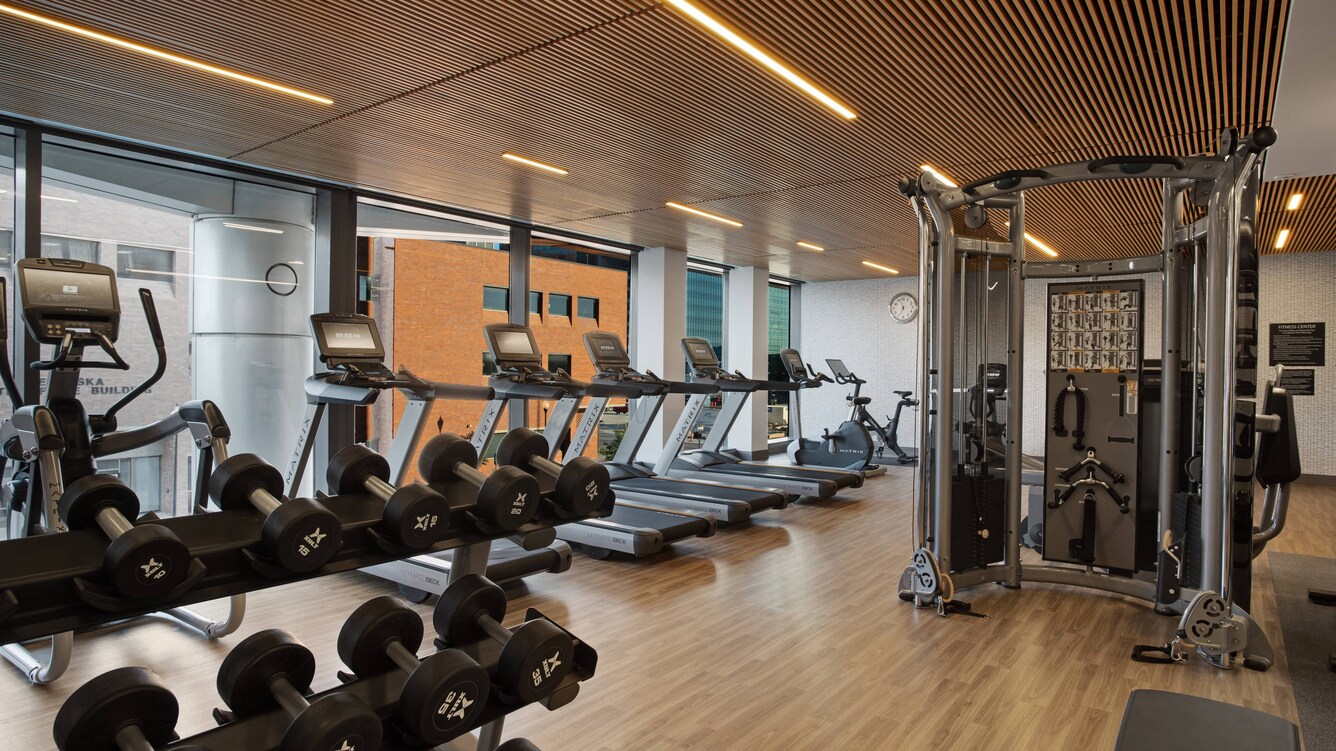 Fitness center at The Farnam, Autograph Collection